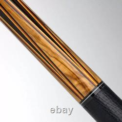 Jim Pierce Custom Cue Ebony/Olivewood 3/8-10 thread Billiard Pool stick