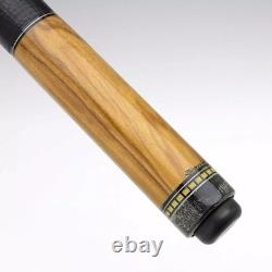 Jim Pierce Custom Cue Ebony/Olivewood 3/8-10 thread Billiard Pool stick