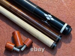 Jim Vest Custom Pool Cue With 1 Kielwood Shaft & 1 Maple Shaft