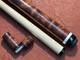 Jim Vest Figured Bubinga 4 Point Custom Pool Cue With 1 Maple Shaft
