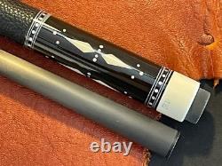 Jonas Reyes Custom Pool Cue With Carbon Fiber Shaft. 4 Point Leather Wrap