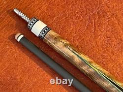 Jonas Reyes Custom Pool Cue With Carbon Fiber Shaft. 4 Point Leather Wrap