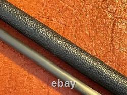 Jonas Reyes Custom Pool Cue With Carbon Fiber Shaft 6 Point Ebony Leather Wrap