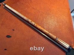 Jonas Reyes Custom Pool Cue With Carbon Fiber Shaft. 6 Point Wrap-less