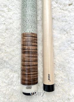 Joss Custom 1 of 1 Pool Cue with 8 Sharp Points (Curly Maple) FREE HARD CASE