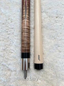 Joss Custom 1 of 1 Pool Cue with 8 Sharp Points (Curly Maple) FREE HARD CASE