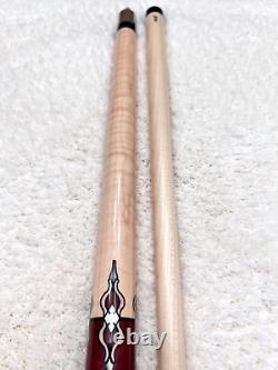 Joss Custom Pool Cue 1 of 2 Made (Curly Maple & Purple Heart) FREE HARD CASE