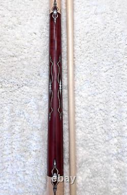 Joss Custom Pool Cue 1 of 2 Made (Curly Maple & Purple Heart) FREE HARD CASE