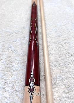 Joss Custom Pool Cue 1 of 2 Made (Curly Maple & Purple Heart) FREE HARD CASE