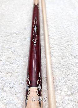 Joss Custom Pool Cue 1 of 2 Made (Curly Maple & Purple Heart) FREE HARD CASE