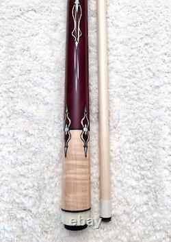 Joss Custom Pool Cue 1 of 2 Made (Curly Maple & Purple Heart) FREE HARD CASE