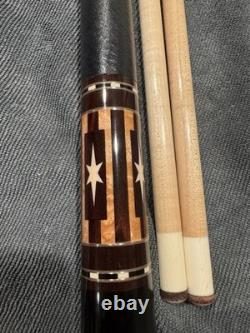 Judd Fuller Custom 8-Point Cue (2007) Cocobolo/Maple with Natural Star Inlays
