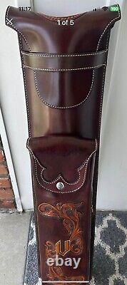 Jurgen Hinkel Custom Tooled Leather Pool Cue Case