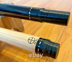 Keith Josey Custom Cues Ebony Pool Cue, Radial Pin, 19.25oz, 12.75mm Kamui Soft