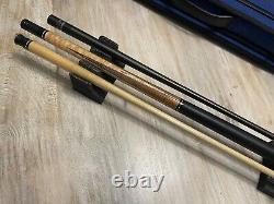 Keith Josey Custom Pool Cue 2011 Sharp Points 9-VENEERS One Of A Kind