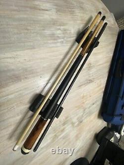 Keith Josey Custom Pool Cue 2011 Sharp Points 9-VENEERS One Of A Kind