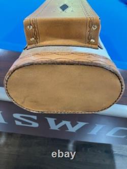King 3x6 Custom Hair on Cowhide Leather Pool Cue Case