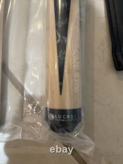 LUCASI LUX 48 CUSTOM 2 Piece POOL CUE 19 oz withCarrying Bag NEW