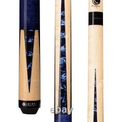 LZC16 Lucasi Custom Billiard Pool Cue Stick Crushed Blue Flexpoint Birdseye