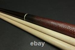 Lambros 2000 Cocobolo Straight Pool Cue 2 Shafts Custom Used Condition