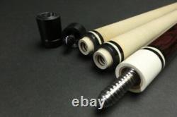 Lambros 2000 Cocobolo Straight Pool Cue 2 Shafts Custom Used Condition