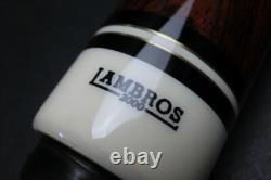 Lambros 2000 Cocobolo Straight Pool Cue 2 Shafts Custom Used Condition