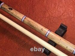 Lenny Stouffer LS3 Custom 59 Pool Cue. Ambrosia Maple & Ebony