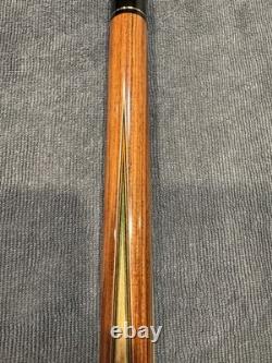 Lomax Custom Pool Cue, Beautiful, Exotic Wood- 2 Shafts, 12.8mm, Leather Wrap