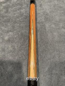 Lomax Custom Pool Cue, Beautiful, Exotic Wood- 2 Shafts, 12.8mm, Leather Wrap