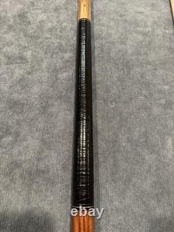 Lomax Custom Pool Cue, Beautiful, Exotic Wood- 2 Shafts, 12.8mm, Leather Wrap