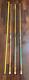 Lot 3 Vtg 1970s The Hustler Line Custom Pool Billiards Cue Stick 57 20oz 19oz