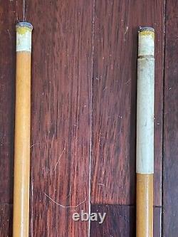 Lot 3 vtg 1970s THE HUSTLER LINE Custom POOL Billiards CUE stick 57 20oz 19oz