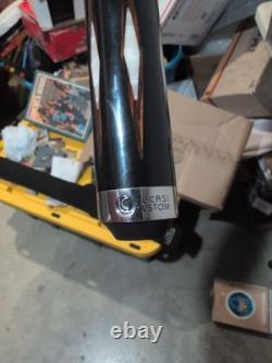 Lucasi Custom 58 Pool Cue Stick Wood Ivory Wrap Uni-Loc Flexpoint WithCase 1303
