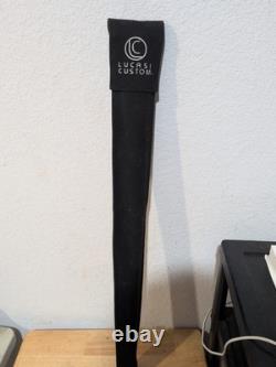 Lucasi Custom 58 Pool Cue Stick Wood Ivory Wrap Uni-Loc Flexpoint WithCase 1303