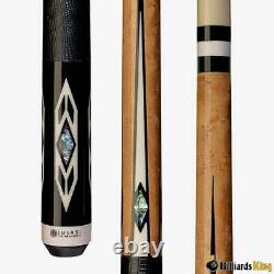 Lucasi Custom Antique Stain Birdseye Lizard Wrap Billiards Pool Cue Stick LZC24