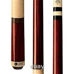 Lucasi Custom LZC 11 Rengas and Curly Maple Pool Cue with Bocote Banded Rings