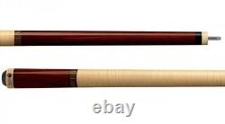Lucasi Custom LZC 11 Rengas and Curly Maple Pool Cue with Bocote Banded Rings