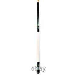 Lucasi Custom LZC48 Black/Green & Blue Poly Inlay Points Pool/Billiard Cue Stick