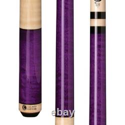 Lucasi Custom LZC6 Purple Stained Birdseye/Maple Wrap Pool/Billiard Cue Stick