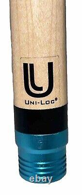 Lucasi Custom Pool Cue Stick Leather Wrap Uni-Loc Hybrid Shaft 12.4 MM