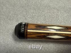 Lucasi Custom Pool Cue Stick Leather Wrap Uni-Loc with case 1 oz bolt weight