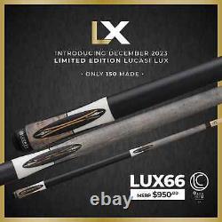 Lucasi Custom Pool Cue With Zero Flex Slim Shaft Model LUX66 Only 150 Made