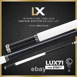 Lucasi Custom Pool Cue With Zero Flex Slim Shaft Model LUX71 Only 100 Made