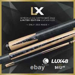 Lucasi Custom Pool Cue With Zero Flexpoint Shaft Model LUX48 Only 200 Made