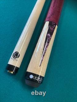 Lucasi Custom Purple Crush Birdseye Maple Billiards Pool Cue Stick 18-21 LZC17