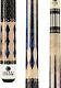 Lucasi Custom Super Birds-eye Pool Cue With Blue Luster Inlays