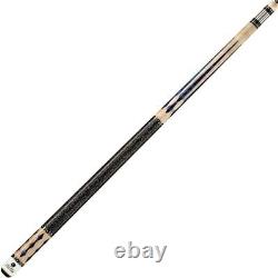 Lucasi Custom Super Birds-Eye Pool Cue with Blue Luster Inlays