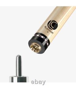 Lucasi Custom Zero Flexpoint Uniloc 12.75mm Pool Cue Stick Shaft, Checkered Ring