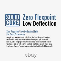 Lucasi Custom Zero Flexpoint Uniloc 12.75mm Pool Cue Stick Shaft, Checkered Ring
