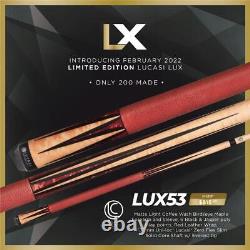 Lucasi LUX 53 Custom Cue Uniloc 11.75mm LTD Only 200 Made New Free Shipping